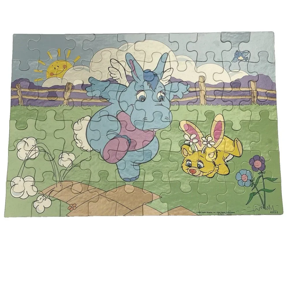 Milton Bradley Vintage Puzzle Disney's The Wuzzles 60 Piece Complete 1985